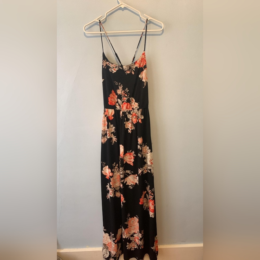 dex floral maxi dress small